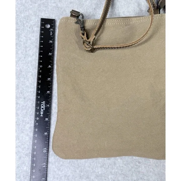 Myra Bag Crossbody Bag Women Small Multicolor NEW Woven Hair-on-Hide Rug Canvas - Picture 11 of 13